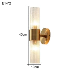Luxury Morden Crystal Wall Lamp with LED Bulbs for Bedroom Living Room Background Indoor Lighting Fixture for Home
