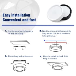 Led Downlight Ceiling Lamp AC 220V-240V 9W 12W 15W 18W Surface Mount Round Down Lights Fixture for Kitchen Living Room Cabinets