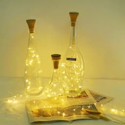 Solar 10LED 15LED 20LED Wine Bottle Lights Cork Shape Fairy Lights Garland Christmas Light Copper Wire Home Room Decoration Lamp