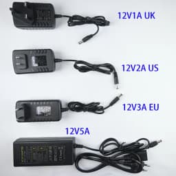 Universal DC Interface LED Power Supply 12V 24V EU US UK Standard Plug Lighting Transformers 12W 36W 48W 60W 72W 120W Driver