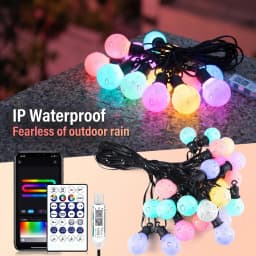 Smart WIFI G40 LED Bulb String Light USB 15M 25 Blubs Fairy Lights Christmas Bedroom Outdoor Garden Decor Festoon Garland
