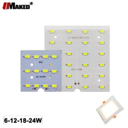 1Pcs LED PCB 6W 12W 18W LED Downlight Aluminum Plate Lighting Heatsink SMD5730 110lm/W Square Light Source For Panel Lamps