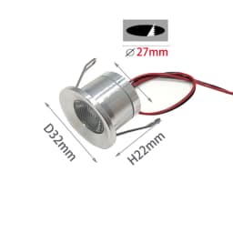 Embedded 12V 1W Mini Focus Led Cut Hole 27MM Outdoor Spotlight Outdoor Water Feature Bathtub Sauna Light Embedded Spotlight IP65