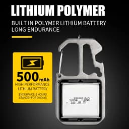 Mini Multifunctional Keychain LED Flashlight USB Rechargeable Portable Flashlight Outdoor Camping Torch Emergency Lantern 500Mah