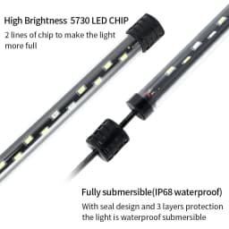 Waterproof Aquarium Lights Submersible Lights Fish Tank Light Underwater Blue/White LED Landscaping Decorative Lamp Light