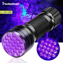 Black Light Flashlight 395nm UV Flashlight Ultraviolet Waterproof Flashlights Detector for Pets Dog Urine and Stains