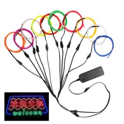 1 to 2/3/4/5/6/7/8/9/10 Way Splitter Connectors Cable for EL Wire Neon Light Accessories