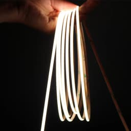 OCONA 4mm Super Thin COB LED Strip Lights for Home Decor 480LEDs/m High Density Flexible Tape Light 12V 24V Warm White Dimmable