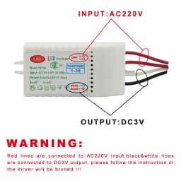 LED Driver 220V To DC3V 1-36pcs 40-60pcs 50-80pcs Leds Electronic Transformer LED Controller Power Supply Lighting Transformers
