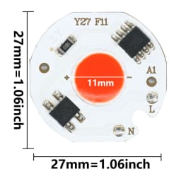 3W 5W 7W 9W AC 220V LED COB LED Chip Lamp Matrix Smart IC NO Need Driver For Flood Light Spotlight Projector Light Bulb Beads