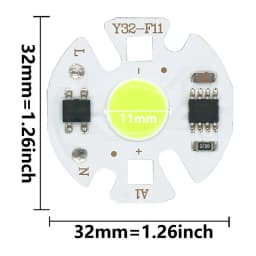 3W 5W 7W 9W AC 220V LED COB LED Chip Lamp Matrix Smart IC NO Need Driver For Flood Light Spotlight Projector Light Bulb Beads