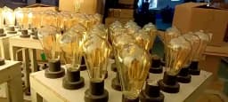 LED Edison Filament Bulbs Golden Art Lights ST64 Dimmable E27 B22 2W 4W 6W 8W 10W 12W 220V 110V 2700K 360 Degree Energy Lamps