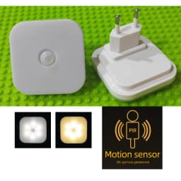 Night Light With EU Plug Smart Motion Sensor LED Night Lamp Motion Sensor Light Home Staircase Closet Aisle WC Bedside Lamp A7