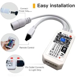 12V 24V LED Strip WIFI RGB RGBW Controller Android IOS APP Bluetooth-compatible Magic Home IR Control For RGB RGBW LED Strip