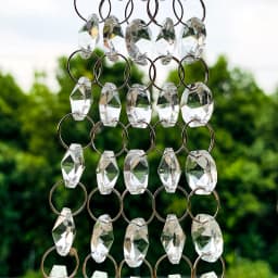 1/5PCS Glass Crystal Beads Chain Chandelier Pendant Garland Strands Suncatcher Crystal Prisms Hanging Wedding Decor Accessories