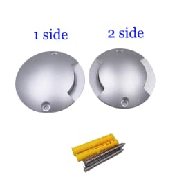 DC12V 1W Ultra-Thin Led Outdoor Waterproof Garden Terrace Lawn Lamp IP67 Step Stair Deck Ground Spot Surface Mounted Spotlight