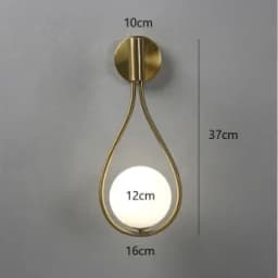 Modern Metal Glass Ball Wall Lamp Nordic Simple Wall Lamps for Living Room Bedroom Bedside Aisle Corridor Staircase Wall Lights