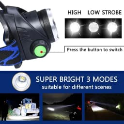 Powerful LED Induction Headlamp Use18650 Rechargeable battery Headlight Aluminium Outdoor camping Lamp High Lumen Head Torch
