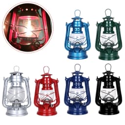Retro Camping Lantern Kerosene Lamp Portable Handheld Lantern Outdoor Camping Lights 90ml Many Colour Metal Lamps