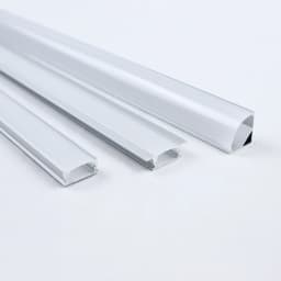 2-35Pcs/lot LED Aluminum Profile 0.5m/pcs U/V/W Shape Corner for 5050 2835 LED Strip Bar Lamp Channel Holder White/Black Cover