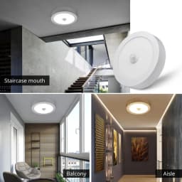 PIR Motion Sensor LED Ceiling Lights 6W 12W 18W Aluminum Shell Downlight Lamp 110V-220V For Home Entrance Stair Balcony Hallways