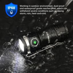 Sofirn SC13 SST40 6000K LED 1300lm Mini Tactical 18350 Flashlight 519A 5000K Keychain Emergency Torch Powerful Lamp