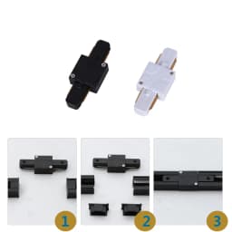 LED Track Light Rail 0.5M 1M Aluminum 2 Wire Electrified Rails With Spots Led Track Lamp Rail Track Lighting For Store Home