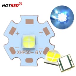 1-100pcs DC6V/12V XHP50 Cold White LED Bead 5050COB Replace 18W 20W Chip For Flashlight Car Diving Light Source Accessory