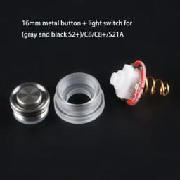 Convoy S2+ S2 C8 C8+ S3 S8 S15 S21A Flashlight 16mm Light Switch Metal Button