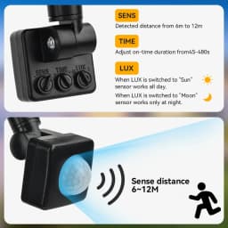 LED Floodlight PIR Motion Sensor White/Warm White IP66 AC220V Exterior Projector Spotlight SMD2835 Outdoor Lighting Floor Lamp