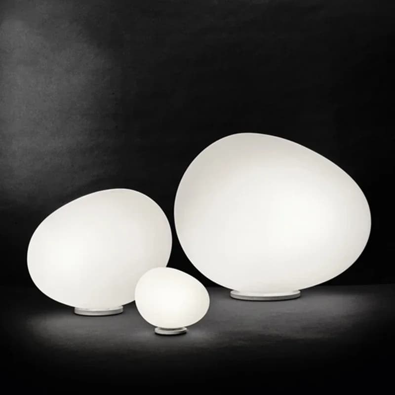 Italian Designer Table Lamp Glass Floor Lamps For Living Room Bedroom Study Desk Decor Light Home E27 Cobblestone Night Light