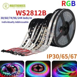 NEW WS2811 WS2813 WS2815 WS2812B Led Strip 30/60/144Led Individually Addressable Dual-Signal Full Color Led Tape Light DC5/12V