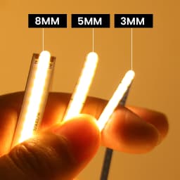 3MM 5MM 8MM COB LED Strip 5V 320LEDs/M RA90 High Density Dimmable Linear Lighting USB Ultra Thin Flexible Tape Light 3000K-6500K