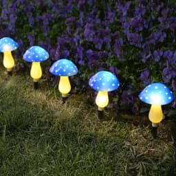 12 Pack RGB Solar Mushroom Light Solar Garden Stake Light 8 Modes Waterproof Mushroom Solar Light For Garden Yard Landscape