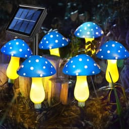 12 Pack RGB Solar Mushroom Light Solar Garden Stake Light 8 Modes Waterproof Mushroom Solar Light For Garden Yard Landscape
