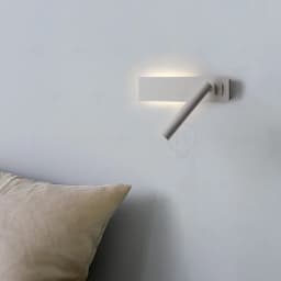 White Nordic LED Bedside Reading Wall Lamp Adjustable Rotatable Angle With Switch Bedroom Study Kids Room Indoor Wall Sconce