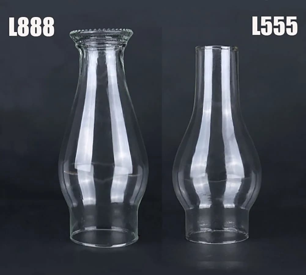 MEMEOKON L555 L888 Glass Lampshade Lamp Wick Oil Candle Shade Classic Retro Home Decor Lighting Accessories
