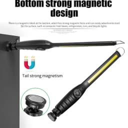 Portable COB Work Lights With Magnetic Rechargeable LED Flashlight Portable Stepless Dimming Emergency Car Repair Lamps
