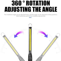 Portable COB Work Lights With Magnetic Rechargeable LED Flashlight Portable Stepless Dimming Emergency Car Repair Lamps