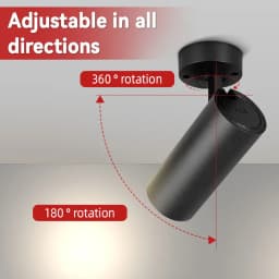 COB LED Downlight 220V Foldable Light Spot Surface Mounted Spotlight Ceiling Lamp For Home Kitchen Bathroom Indoor Neutral Light
