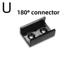 Black Cover 1-30 Pieces/Pack LED Aluminum Profile 0.5m/Piece U/V Shape Suitable For 8-12mm LED Light Strip Housing Channel