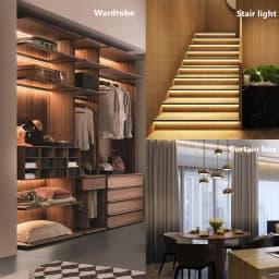 0.5m/1m/2m V-Shape LED Aluminum Profile Wall Ceiling Top Corner Linear Decoration Lighting Cabinet Surface Mounted Hard Bar Lamp