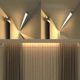 0.5m/1m/2m V-Shape LED Aluminum Profile Wall Ceiling Top Corner Linear Decoration Lighting Cabinet Surface Mounted Hard Bar Lamp