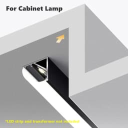 0.5m/1m/2m V-Shape LED Aluminum Profile Wall Ceiling Top Corner Linear Decoration Lighting Cabinet Surface Mounted Hard Bar Lamp