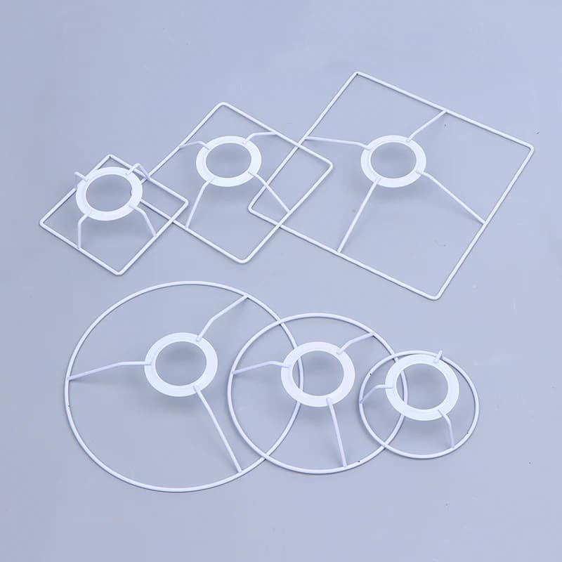 1Set Cylinder Vintage Lampshade Lamp Iron Lamp Frame Shade Accessories For E27 Lamp Socket Chandelier