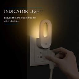 LED Night Light EU/US Plug Wall Socket With Twilight Sensor Warm White Lamp Energy Saving For Kids Room Bedroom Night Lamp