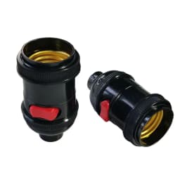1PCS E27 Switch Bakelite Lamp Holder Bedside Screw Chandelier Light Head Machine Tool Lamp Holder