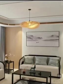 Bamboo Hand Weaving Pendant Lights 38cm Hanging LED Ceiling Lamp Chandelier Fixture Rattan Hand Craft Woven Home Bedroom Decor