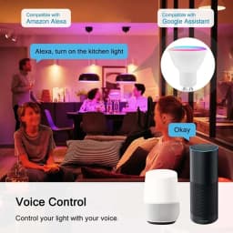 5W 7W 9W 220V 110V Tuya Smart WiFi GU10 LED Bulb Spotlight Alexa Lamp RGBCW Smart Life APP Control Works With Alexa Google Home