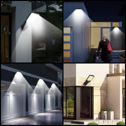 600W Powerful Outdoor Solar LED Street Lamp IP65Waterproof Solar Lamp Outdoor Courtyard Wall Light Garage Lighting Terrace Decor